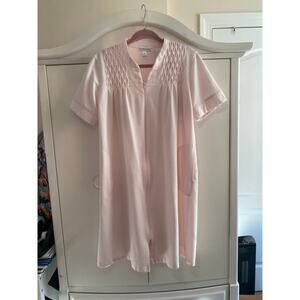 Miss Elaine CottageCore Fairycore Housecoat Robe Pink Medium